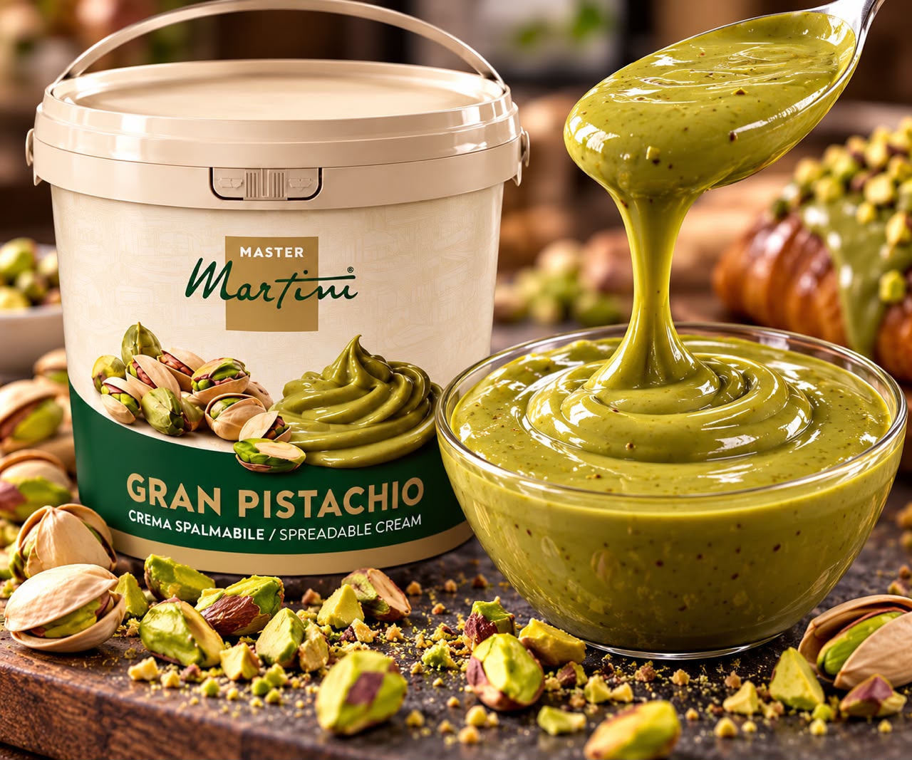 Gran Pistachio — Sauce pistache — idéale tiramisu, cookies, croissants, crêpes